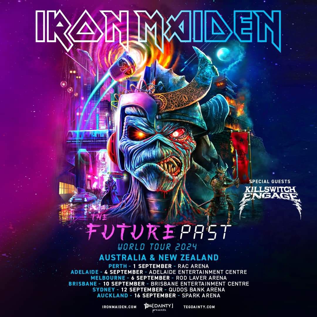 Iron Maiden Anuncia The Future Past Tour Australia y Nueva Zelanda 2024